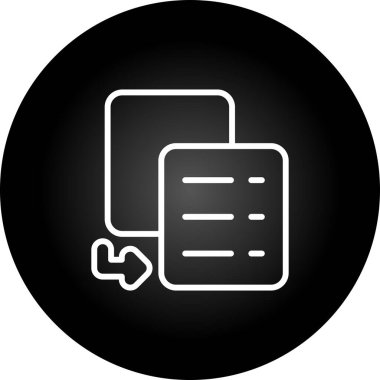 dosya vektörü glyph çember tasarımı