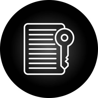 belge simgesi, vektör çizimi