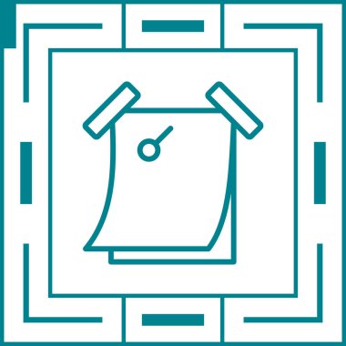 Bir torba simgesinin vektör illüstrasyonu