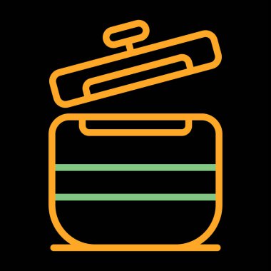 Çizgi film simgesinin vektör çizimi