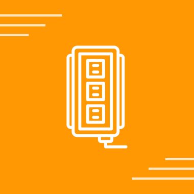 soket ağ simgesi vektör illüstrasyonu