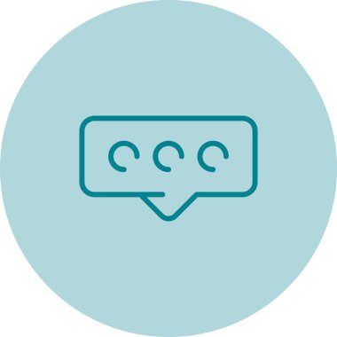 kabarcık ikonu vektör illüstrasyonu