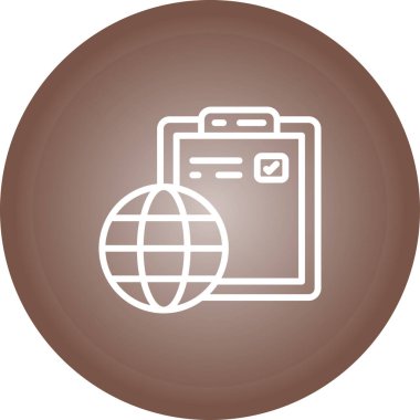 belge simgesi, vektör illüstrasyonu