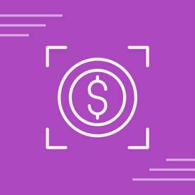 Doları vektör düz simgesi