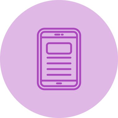 Akıllı telefon simgesinin vektör illüstrasyonu