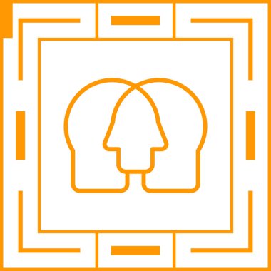 Bir kadın simgesinin vektör illüstrasyonu