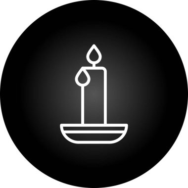 Kişisel ve ticari kullanım için vektör mum simgesi