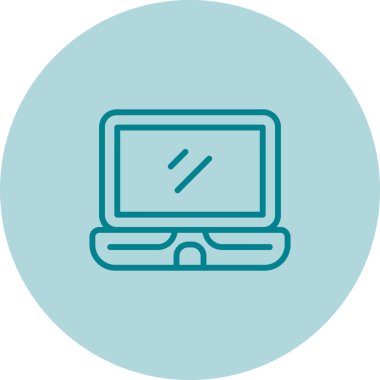 Bilgisayar. Web simgesi basit illüstrasyon