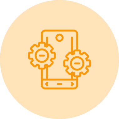 akıllı telefon web simgesi vektör çizimi