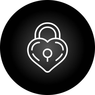 asma kilit web simge vektör çizim 