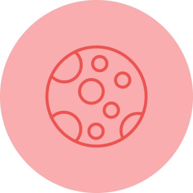 Ay ağ simgesinin vektör illüstrasyonu