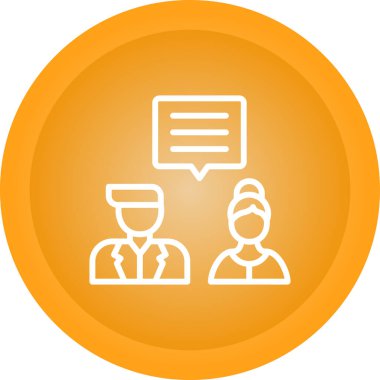 Sohbet simgesi vektör illüstrasyonu