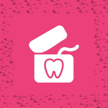 diş simgesi tasarımı, vektör illüstrasyonu