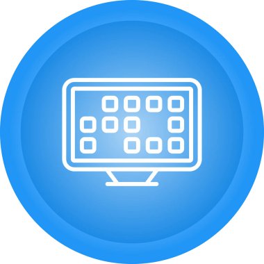 vektör lcd simgesi illüstrasyonu