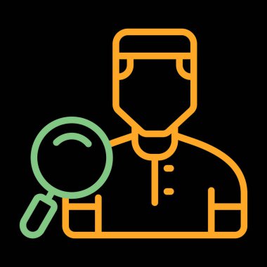 Arama simgesi vektör illüstrasyonu