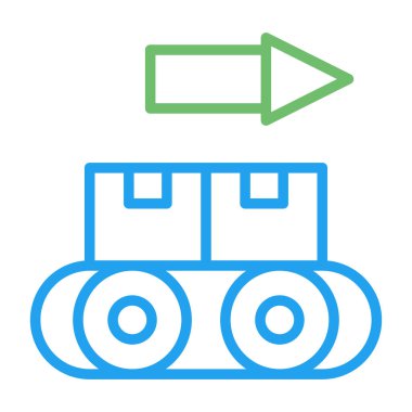 tren web vektör simgesi