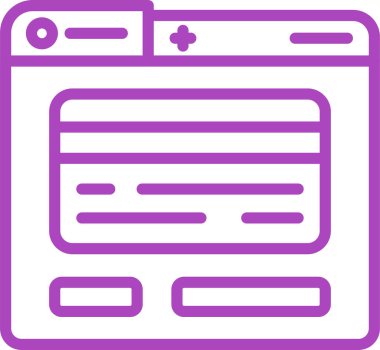 belge simgesi, web basit illüstrasyonu