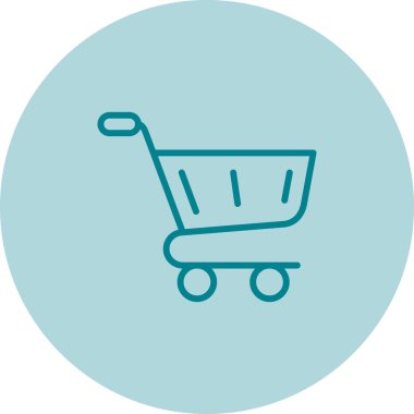 Sepet ikonu vektör illüstrasyonu