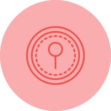 Anahtar deliği simgesi, vektör illüstrasyonu