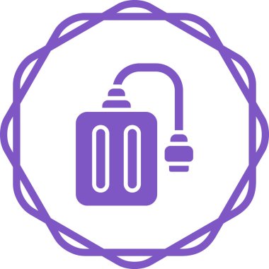 Pil. Web simgesi basit illüstrasyon