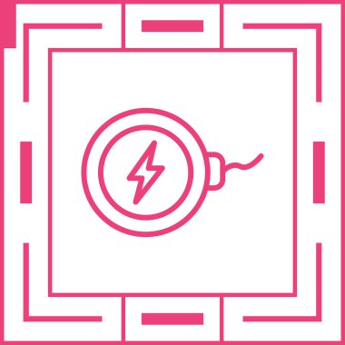 Pil simgesinin vektör illüstrasyonu