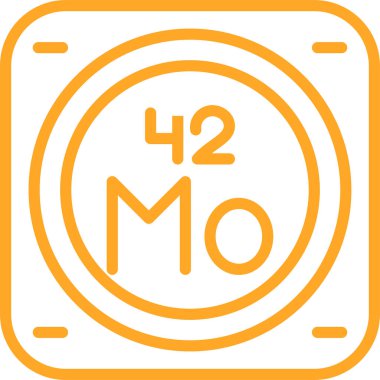 Kimyasal metal işareti ağ basit illüstrasyon