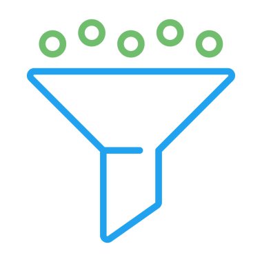 filtre ağ simgesi vektör illüstrasyonu