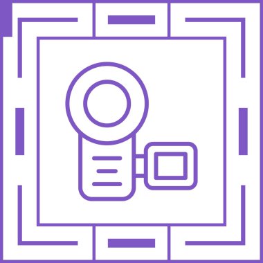 kamera simgesi vektör illüstrasyonu