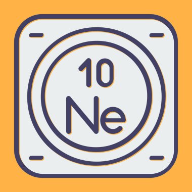 kimyasal element vektör simgesi.