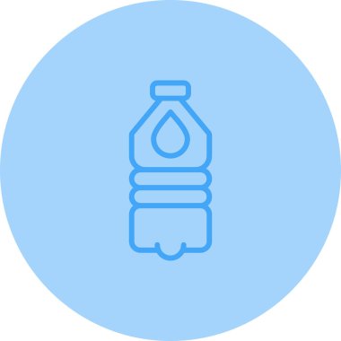 Su Şişesi Web simgesi, vektör illüstrasyonu 