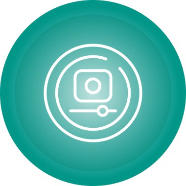 Benzersiz Kamera Vektörü Kabartma Simgesi