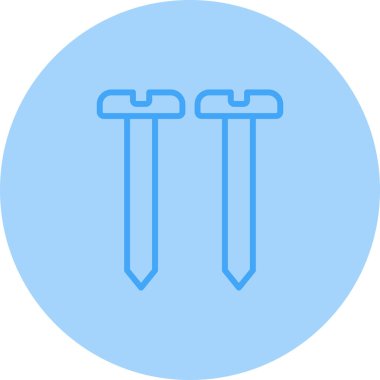 iki anahtar simgesi. Web için iki vektör simgesinin basit çizimi