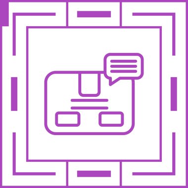 Sohbet simgesi vektör illüstrasyonu