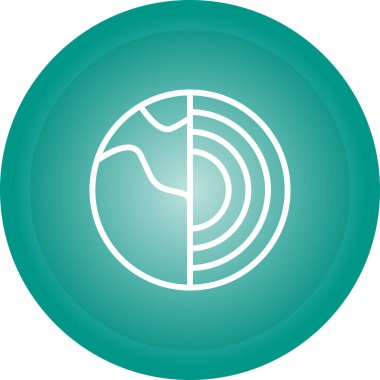 Güzel Hedef Glyph Vektör Simgesi