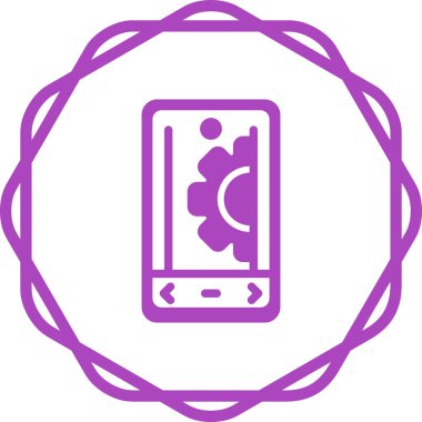 akıllı telefon web simgesi vektör çizimi