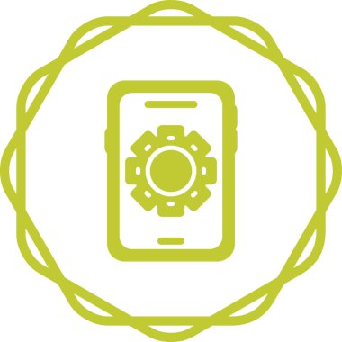 akıllı telefon web simgesi vektör çizimi