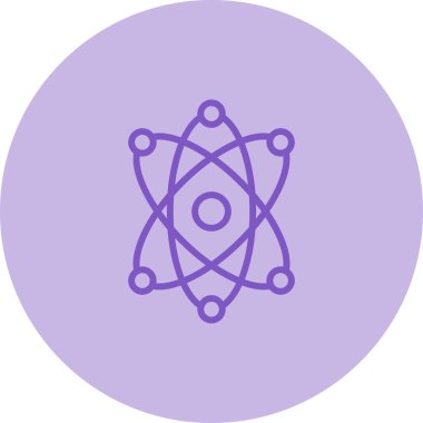 atom simgesi vektör illüstrasyonu