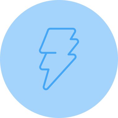 Yıldırım web simgesi, vektör çizim