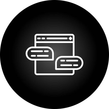 Seo simgesinin vektör illüstrasyonu