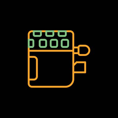 pil vektör illüstrasyonu