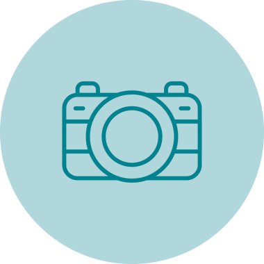 Kamera. Web simgesi basit illüstrasyon