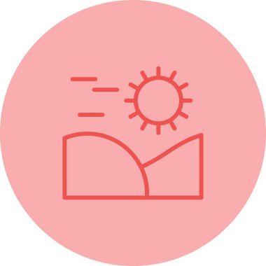 Güneş Simgesi Vektör illüstrasyonu