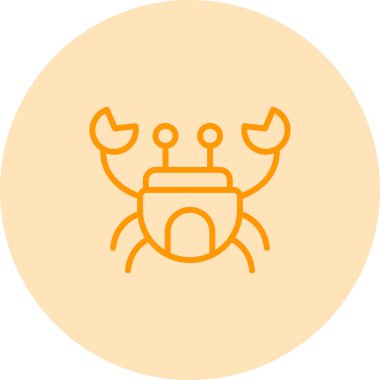 Böcek. Web simgesi basit illüstrasyon