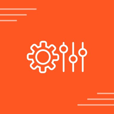 ayarları web simge vektör çizim 