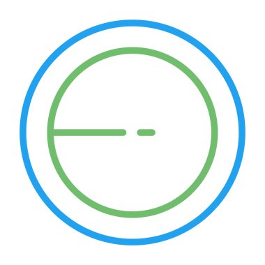 Bir çember simgesinin vektör illüstrasyonu