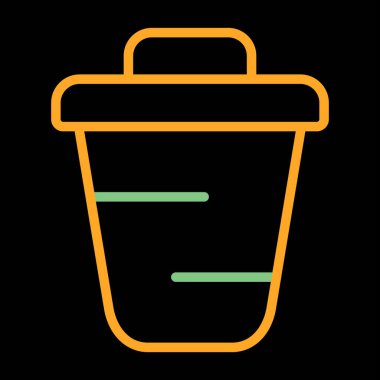 Kahve fincanı simgesinin vektör çizimi