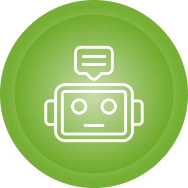 Robot simgesi, vektör çizimi