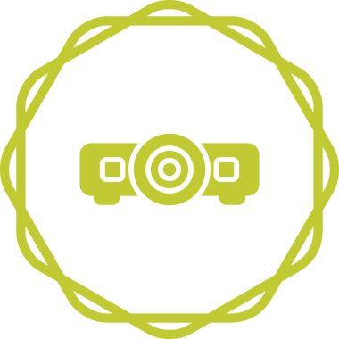 Kamera. Web simgesi basit illüstrasyon