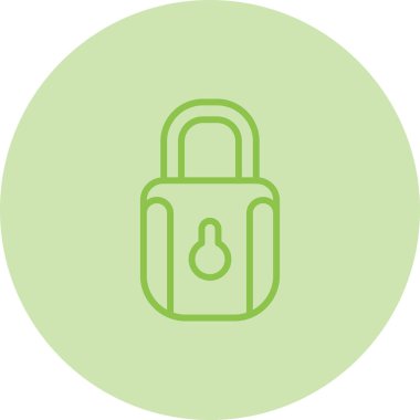 asma kilit web simge vektör çizim 