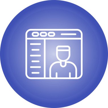 Modern simgenin vektör illüstrasyonu